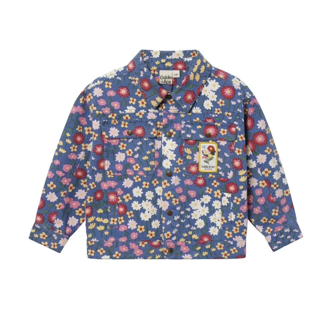 Goldie + Ace - Chaqueta vaquera floral | Azul