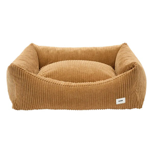 Cafide - Cama para perros de terciopelo Snozy | Mostaza