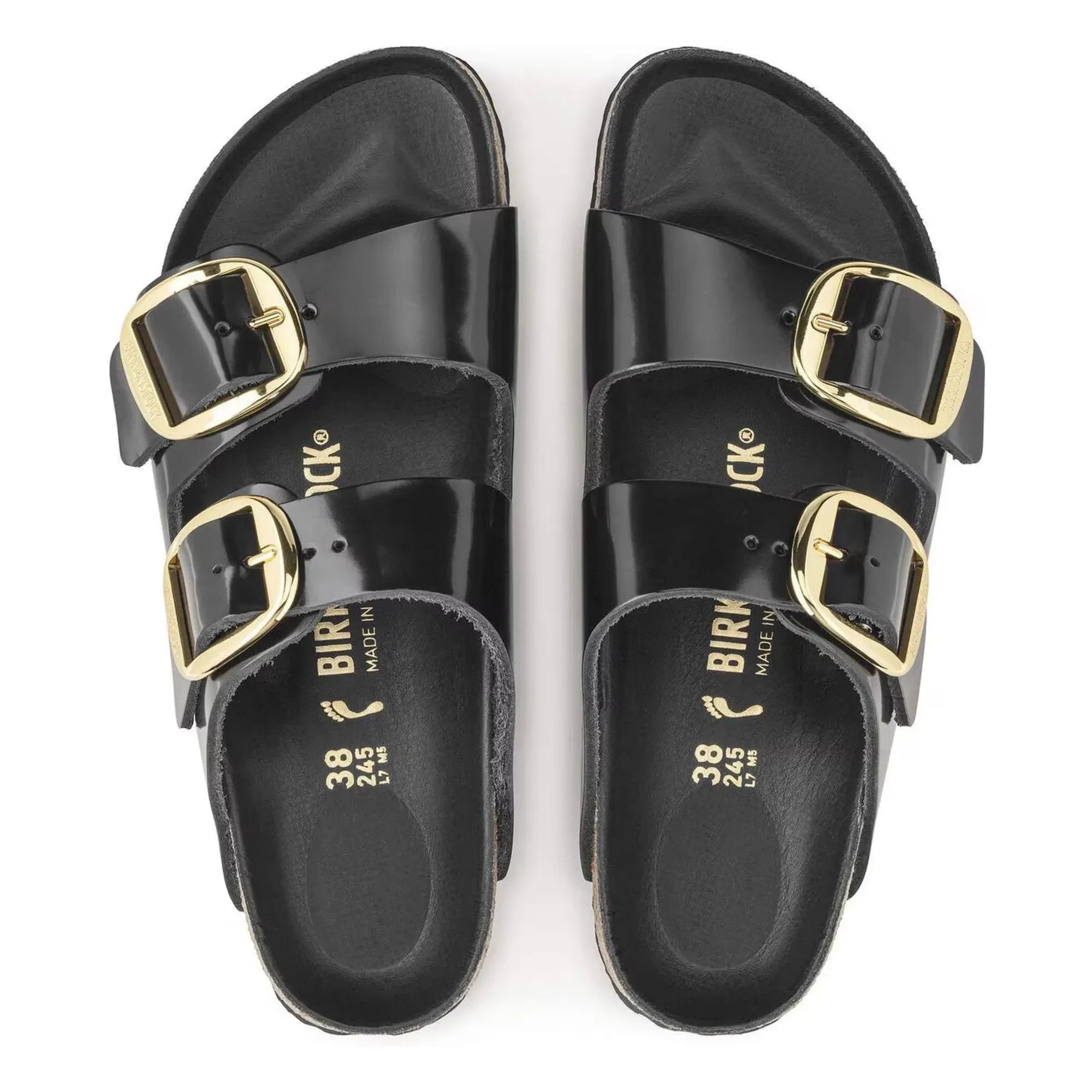 BIRKENSTOCK - Sandalias Arizona Big Buckle Charol | Negro