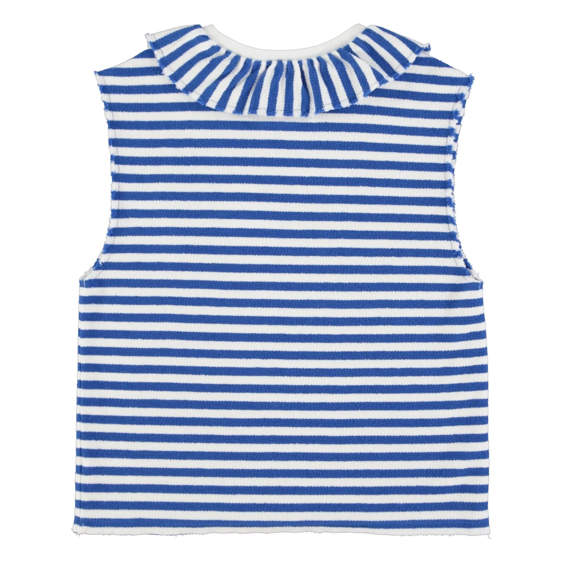 Sisters Department - Top deportivo Mathilde algodón orgánico rayado | Azul