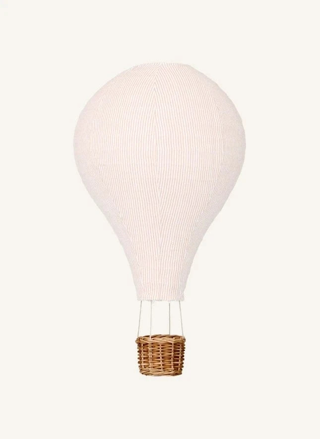 Cam Cam - Klasik Çizgili Sıcak Hava Balonu Abajur | Pembe