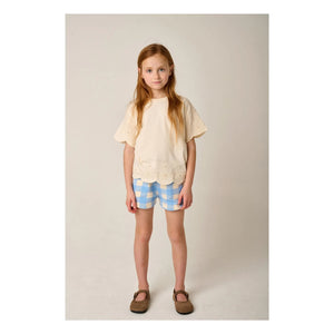 Tumble N'Dry - June Vichy Algodón Orgánico Short | Azul Claro