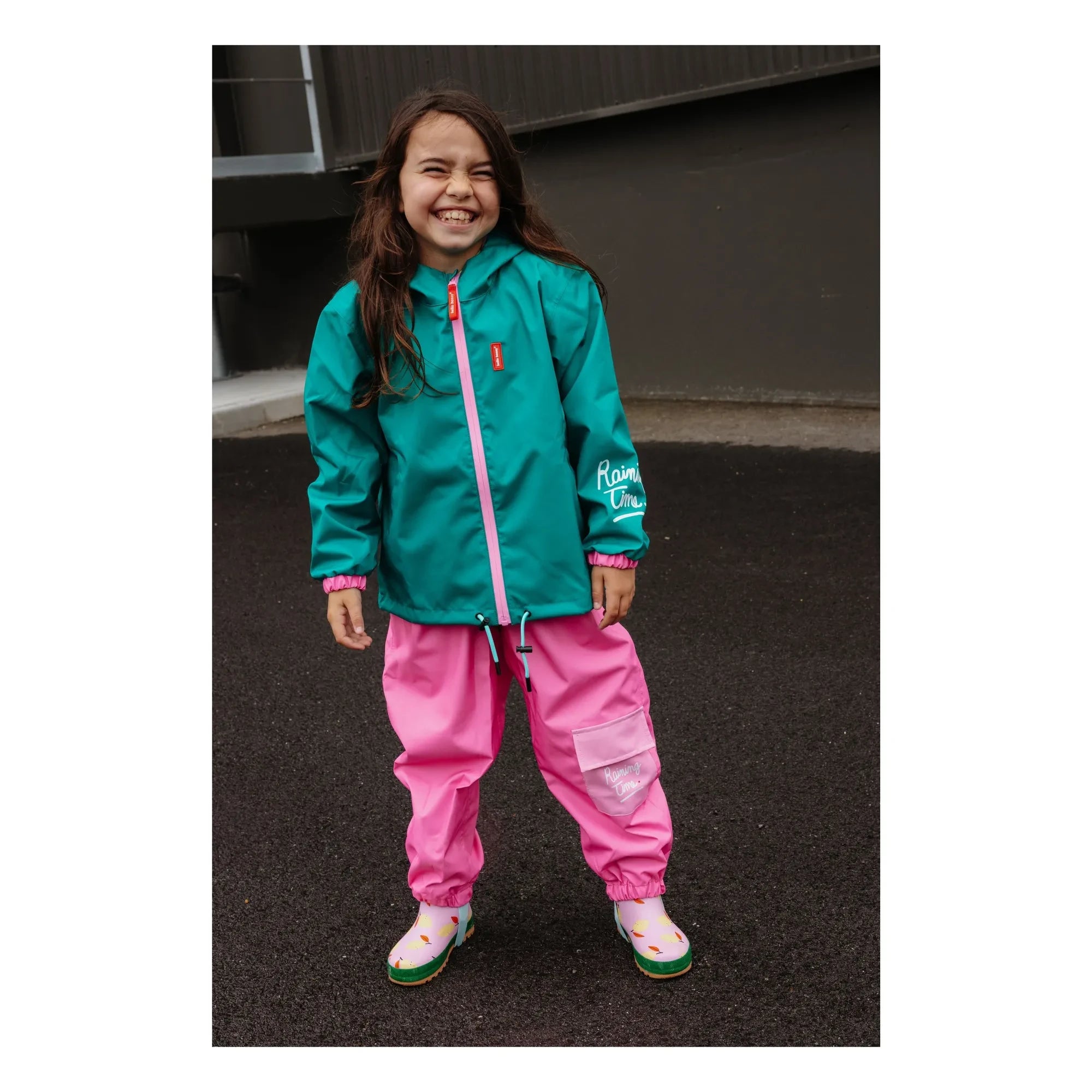 Hello Hossy - Chaqueta Impermeable | Turquesa