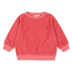 Konges Sløjd - Sudadera Itty a Rayas de Algodón Orgánico | Rosa