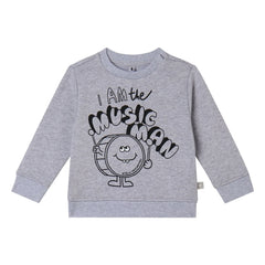 Sudadera Stella McCartney Kids - I Am The Music Man Algodón orgánico | Gris