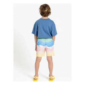 Camiseta de algodón orgánico Nils para niño de Smallable | Azul real