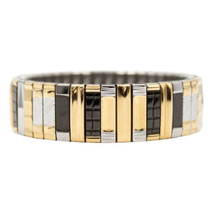 Sigal - SIG 14 Pulsera | Negro/Oro/Plata