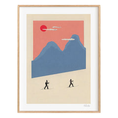 Ciel Glue - Mountain nº5 Crosscountry Póster - Edición limitada | Rosa