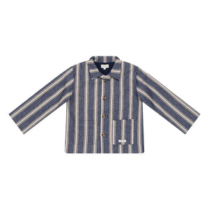 Donsje - Henrik Çizgili Overshirt Ceket | Mavi