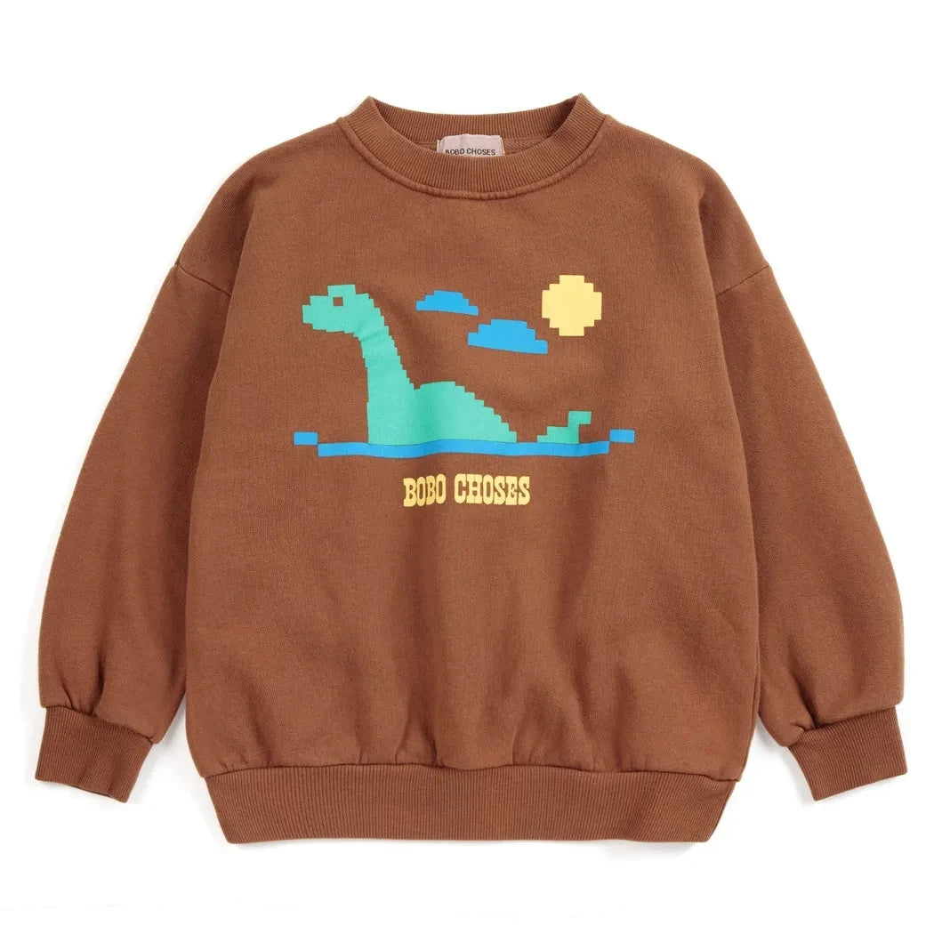 Bobo Choses - Lake Sweat Organik pamuk | Kahverengi