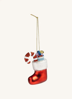&Klevering - Decoración navideña Calcetín | Rojo