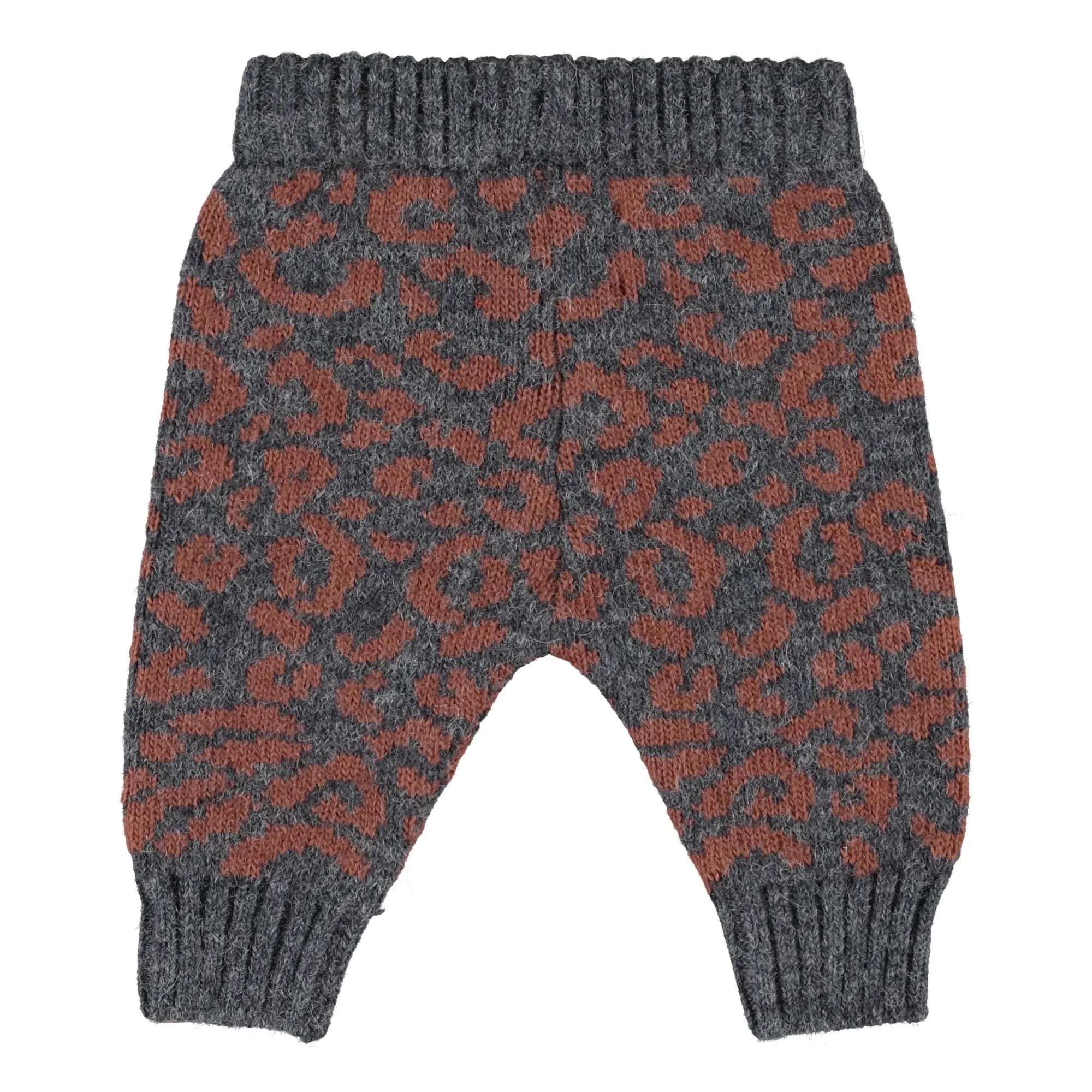 Piupiuchick - Leggings de Rejilla de Leopardo | Gris Carbón