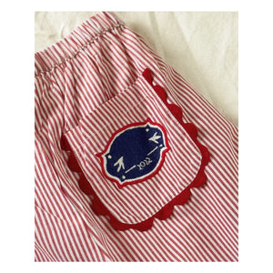 SISSEL EDELBO - Pantalón Saxo a Rayas - Colección Infantil | Rojo