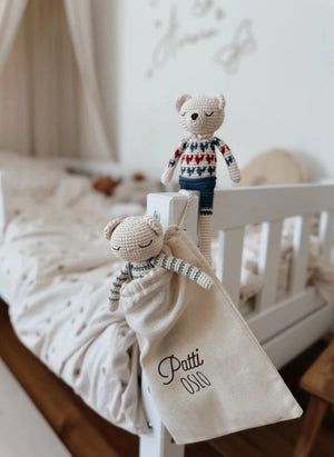 Patti Oslo - Kalp Detaylı Kutup Ayısı Peluş Oyuncak | Beyaz