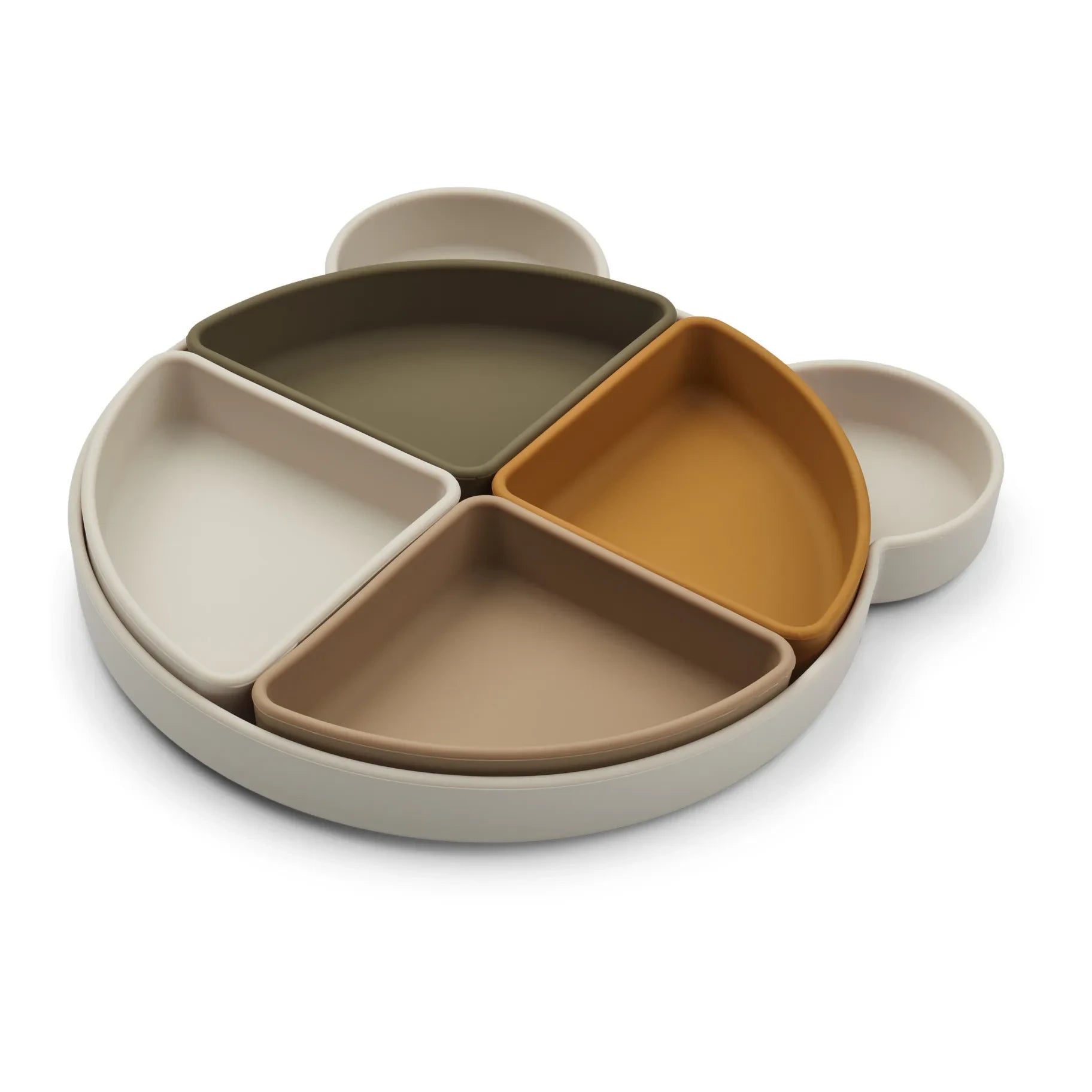 Liewood - Platos con divisiones de silicona Arne