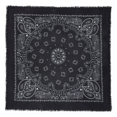 Kujten - Bandana de cachemira Hachiko | Negro