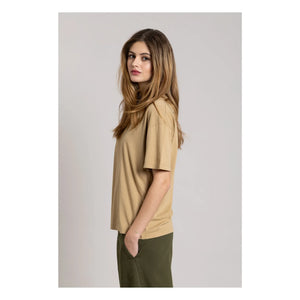 Smallable Woman - Camiseta de algodón orgánico Hana | Camel