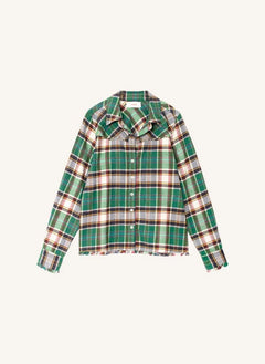 Xirena - Jadestone Camisa de algodón a cuadros | Verde