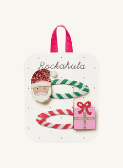 Rockahula Kids - 2'li Noel Baba saç tokası seti | Kırmızı