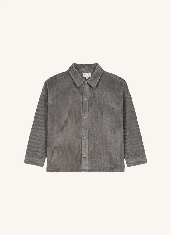 We Are Kids - Camisa Johnny de terciopelo | Gris