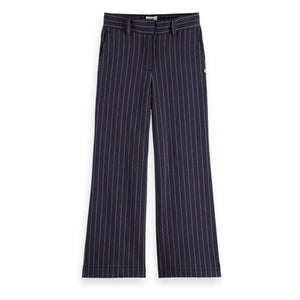 Scotch & Soda - Pantalón de rayas de pernera ancha | Azul marino