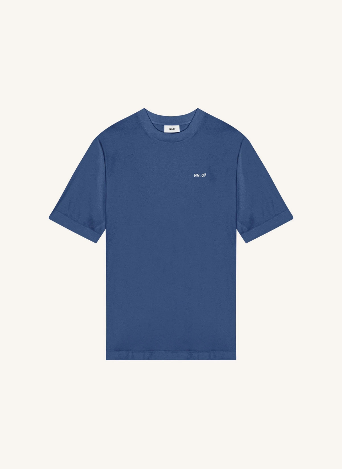 NN.07 - Nat Logo 3525 camiseta de algodón orgánico | Azul