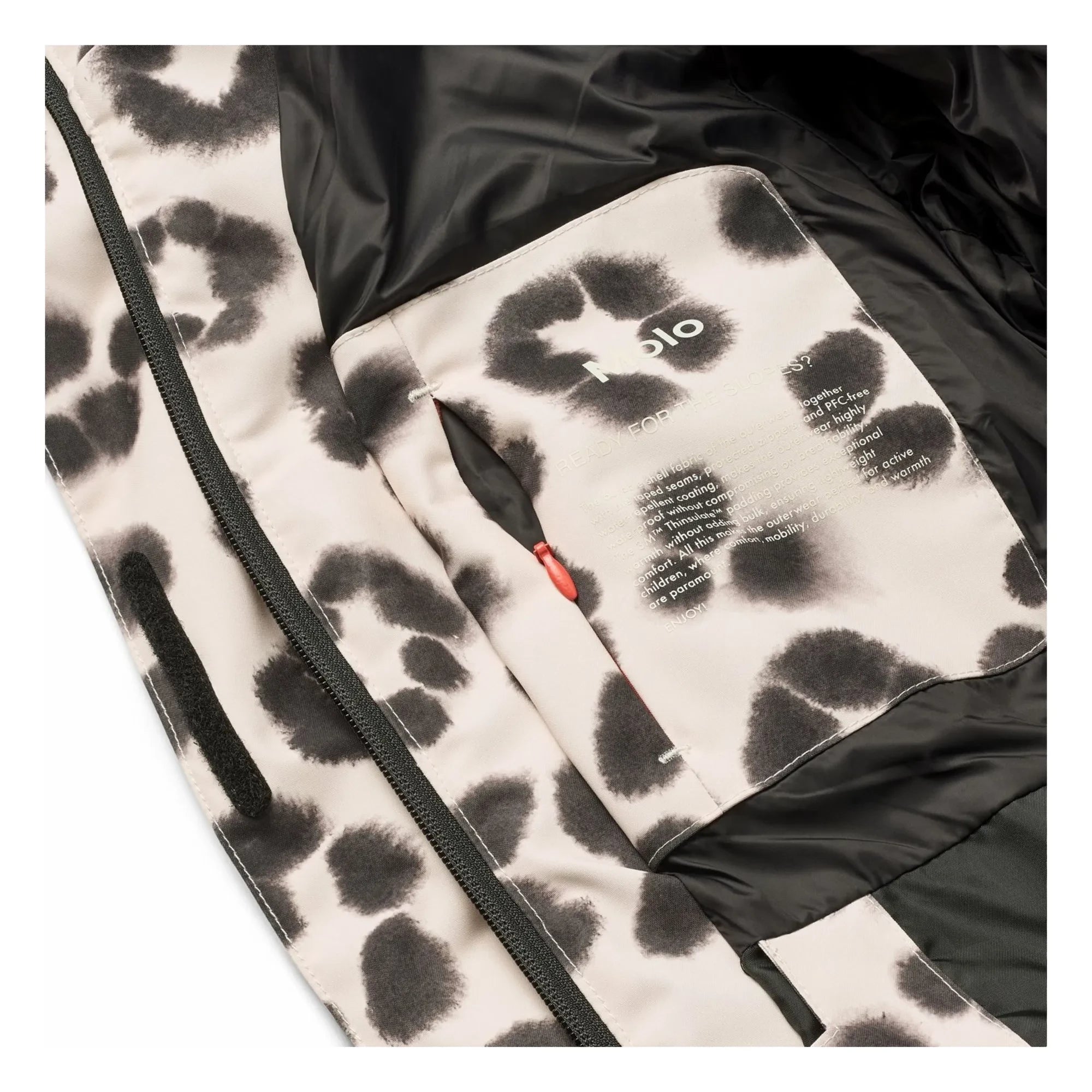 Molo - Hansine Pro Chaqueta de esquí con estampado de leopardo | Beige