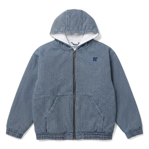 Hundred Pieces - Wyatt Denim Chaqueta de rayas | Índigo azul