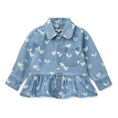 Liewood - Denim Kenza Hearts Ceket | Açık Mavi