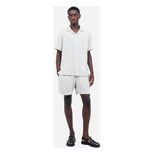 Olow - Camisa Aloha Rayada | Blanco