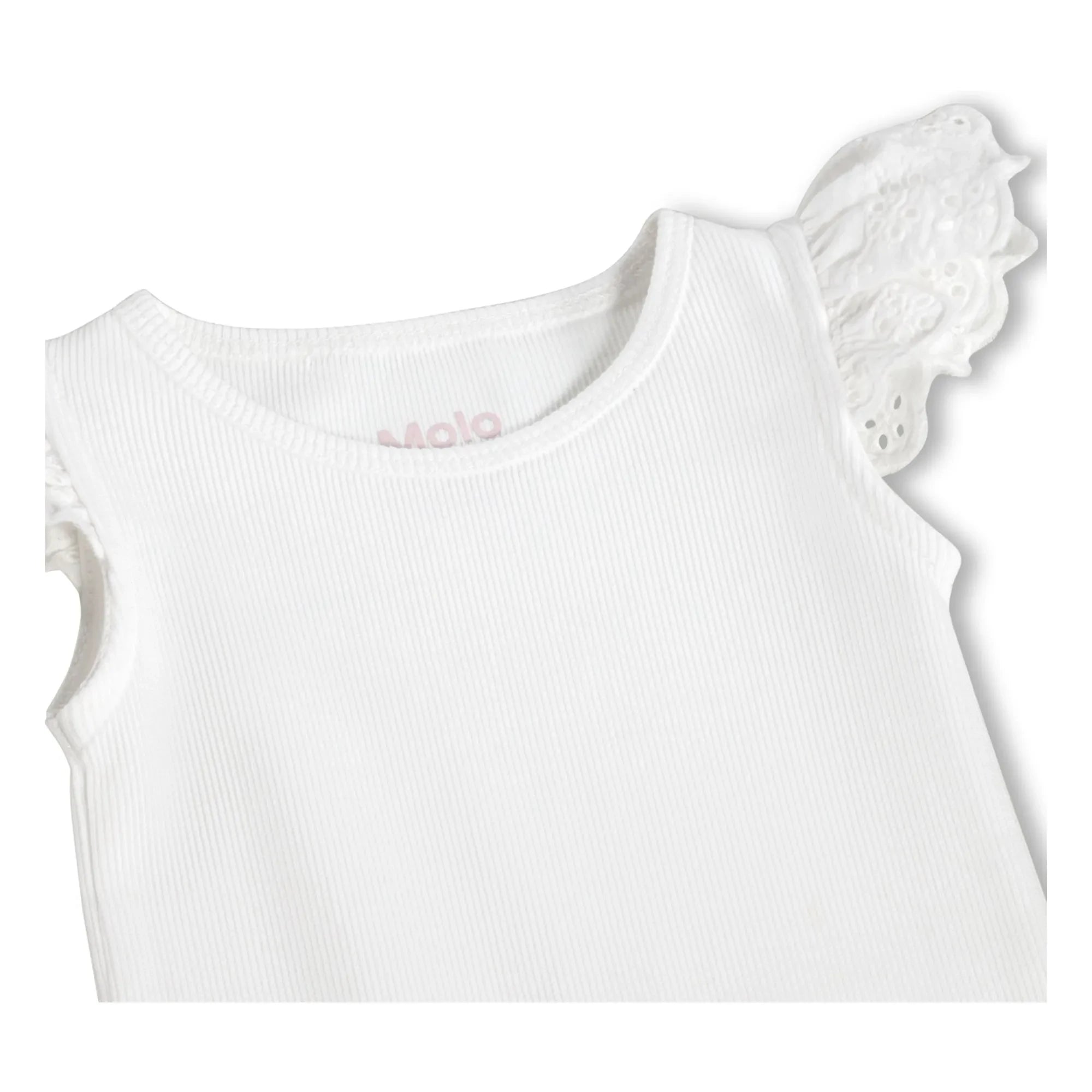 Molo - Body de algodón orgánico Flair | Blanco