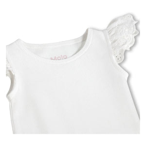 Molo - Body de algodón orgánico Flair | Blanco