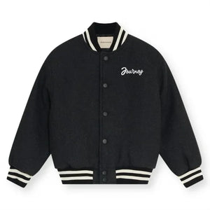 the new society - Chaqueta bómber Leo de nailon | Gris carbón