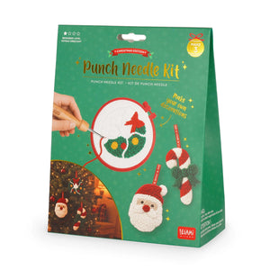 Legami - Kit creativo para decoraciones navideñas colgantes - Kit de punch needle