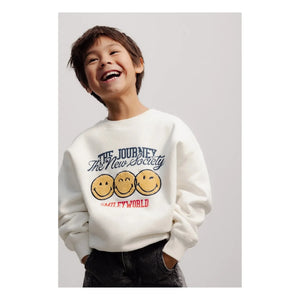 La nueva sociedad - Sudadera Smiley | Beyaz