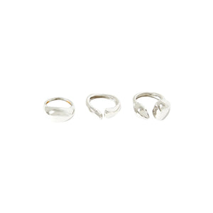 Misho - Anillos apilables de guijarros | Plata