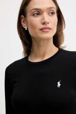 Blusa de algodón de manga larga Polo Ralph Lauren para mujer