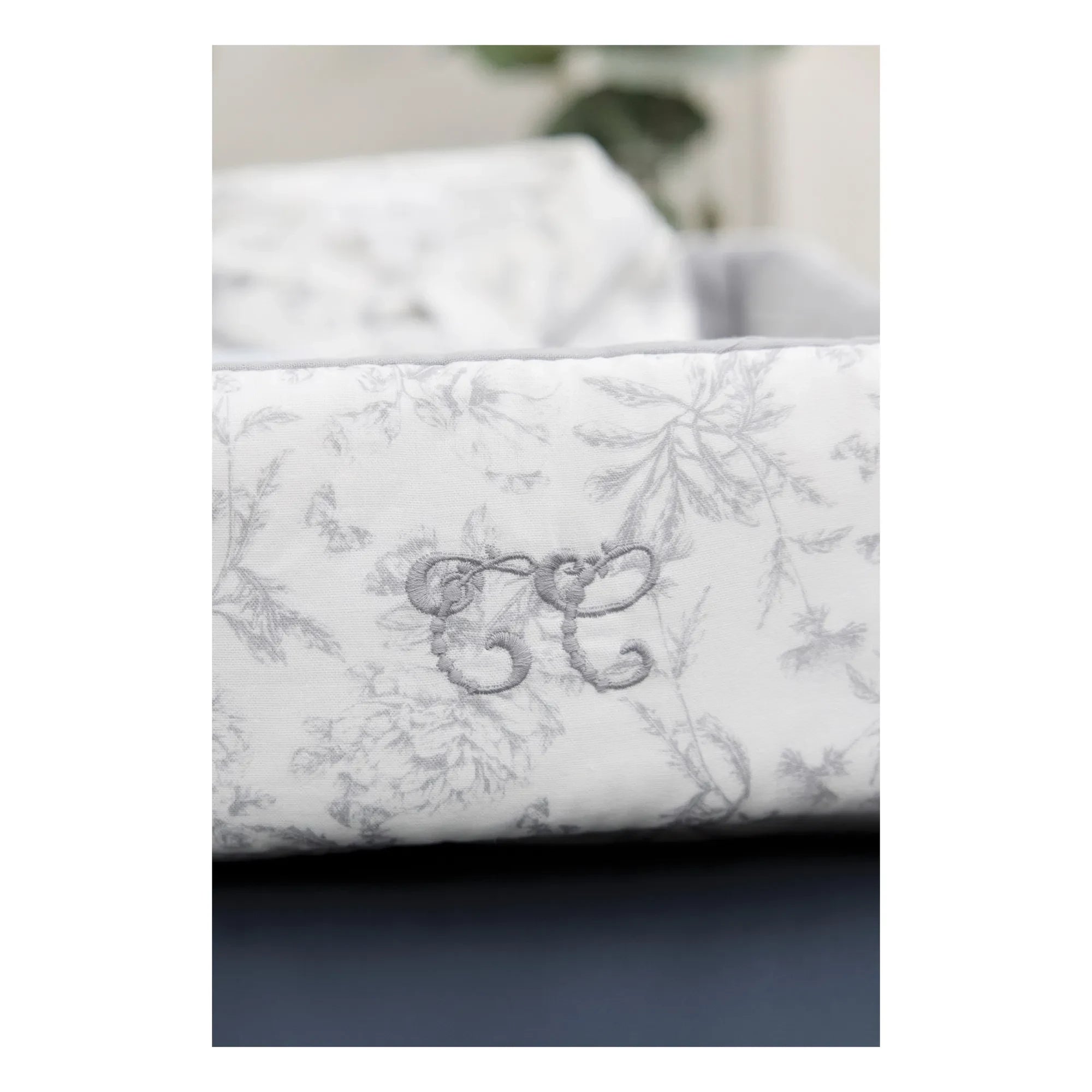 Tartine et Chocolat - Cesta Toile de Jouy | Gris