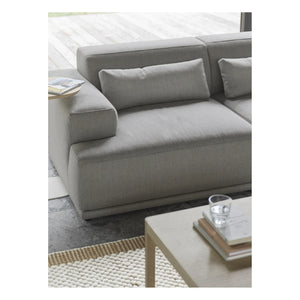 Muuto - Sofá Connect Soft 2 plazas | Gris claro