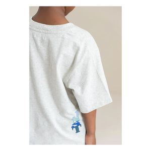 Jenest - Camiseta de algodón orgánico JNST | Gris claro