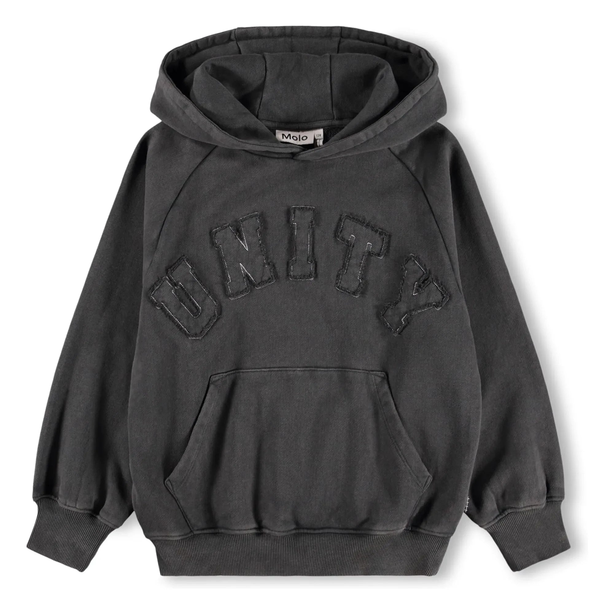 Sudadera de algodón orgánico Molo - Mic Unity | Gris oscuro