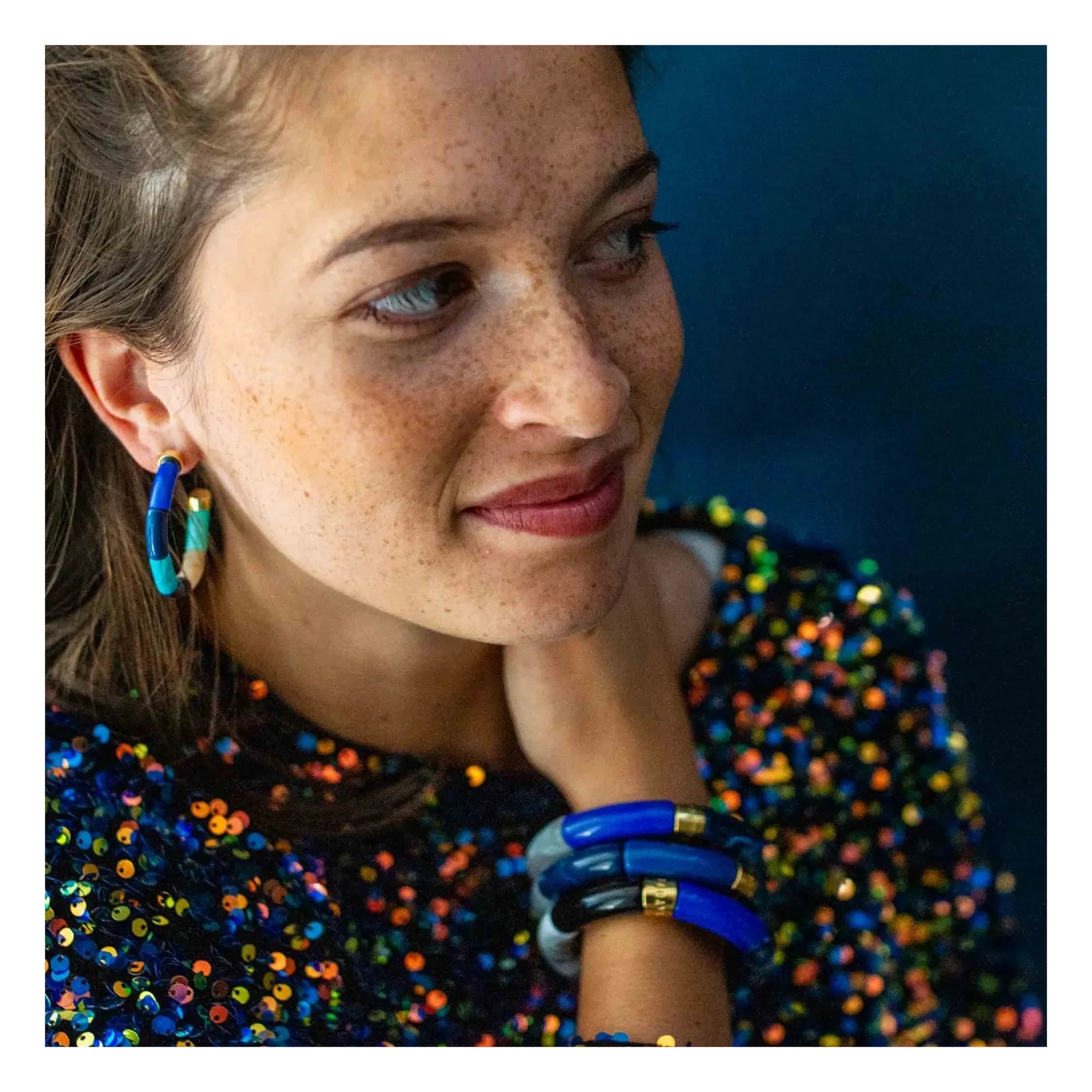 Parabaya - Pendientes Bola Personalizados | Azul