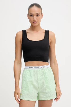 Pantalón corto de pijama de algodón para mujer Polo Ralph Lauren