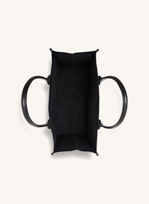 Anine Bing - Bolso tote de algodón Leonie | Negro