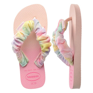 Havaianas - Chanclas de dedo con plumas para bebé | Rosa