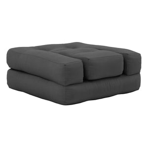 Karup Design - Puf cúbico para niños | Gris oscuro