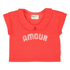 Piupiuchick - Camiseta de algodón orgánico Amour Eponge | Roja