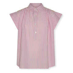 AO76 - Blusa de rayas con botones Eva | Rosa