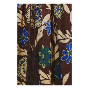 Alémais - Vestido Jasper de seda y algodón | Chocolate