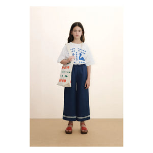Tinycottons - Camiseta Swans Losanges algodón orgánico | Blanco